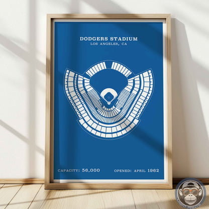 Dodgers Stadium | Border Print
