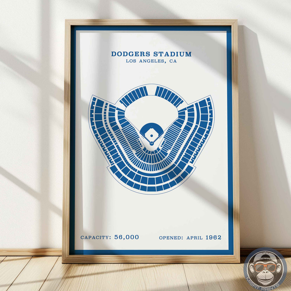 Dodgers Stadium | Border Print