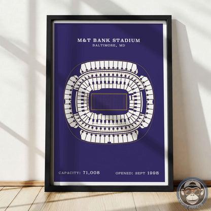 M&T Bank Stadium - Border Print