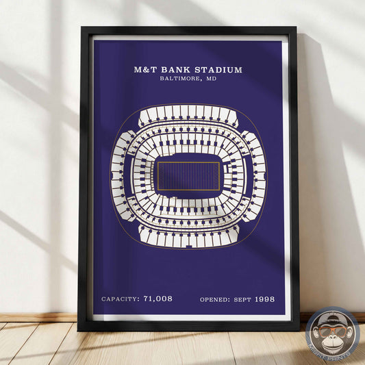 M&T Bank Stadium - Border Print