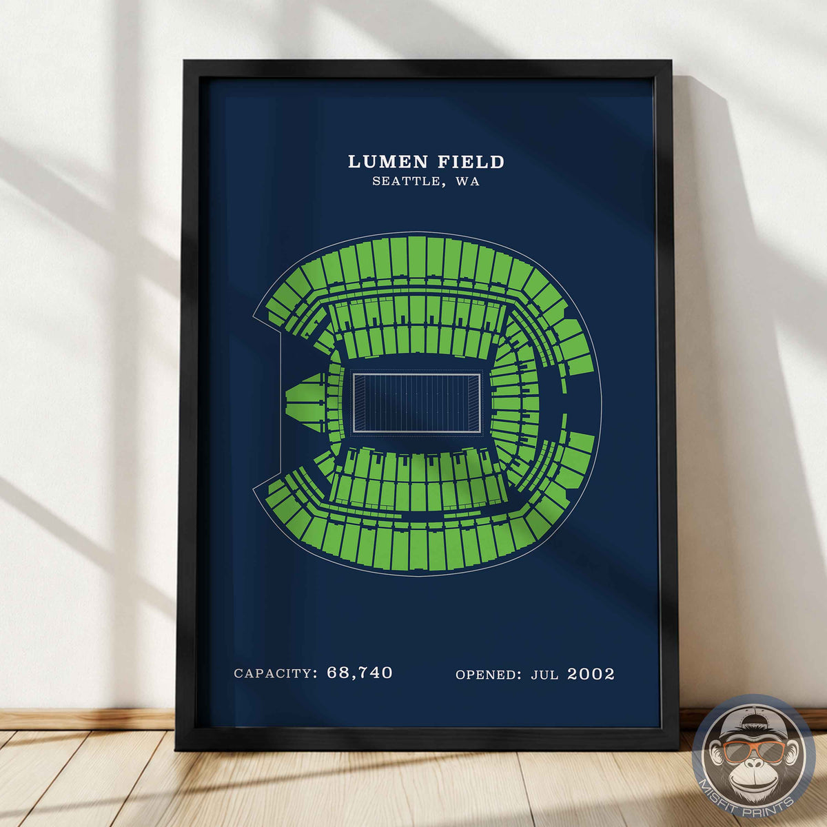 Lumen Field Stadium - No Border Print