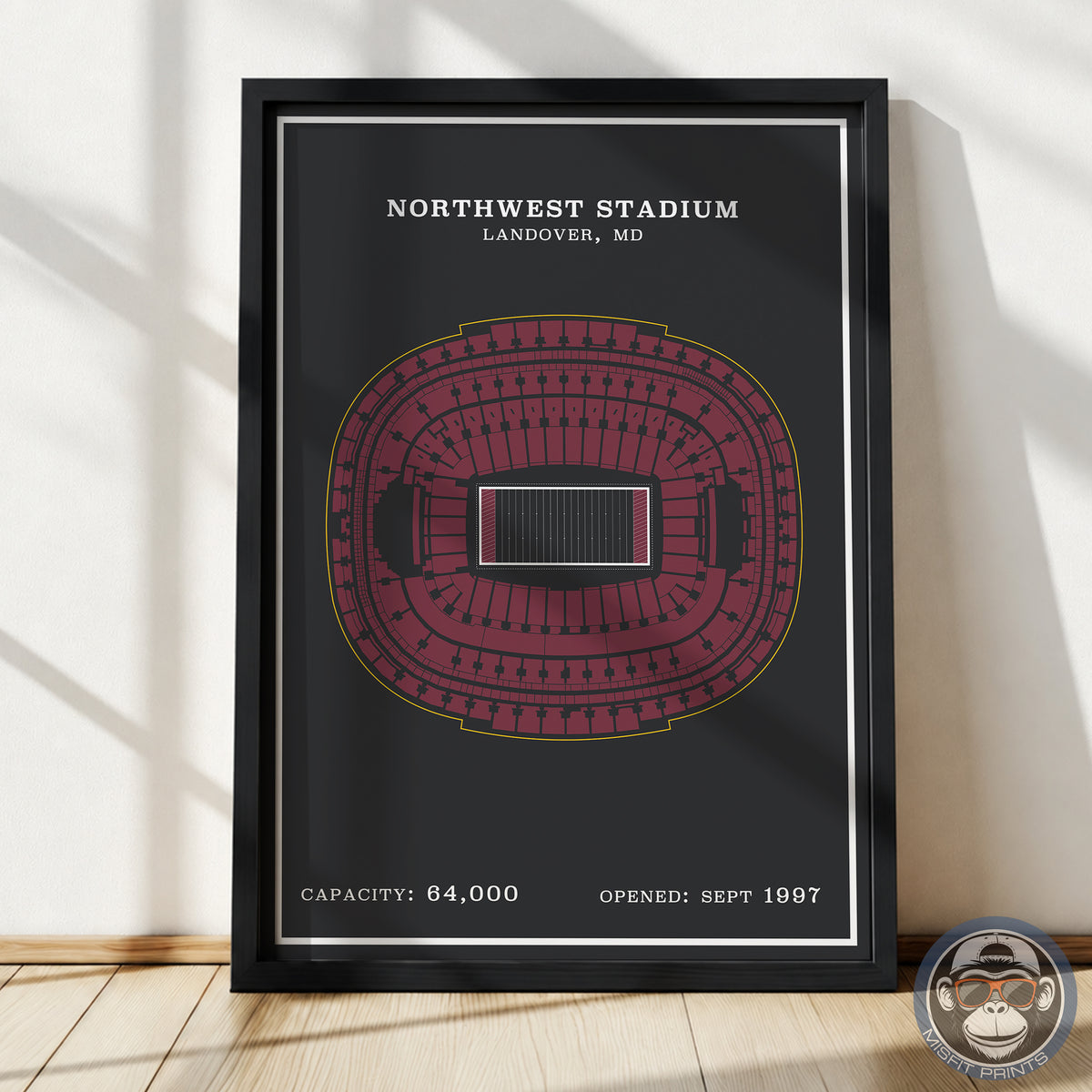 Northwest Stadium - Modern Border Print