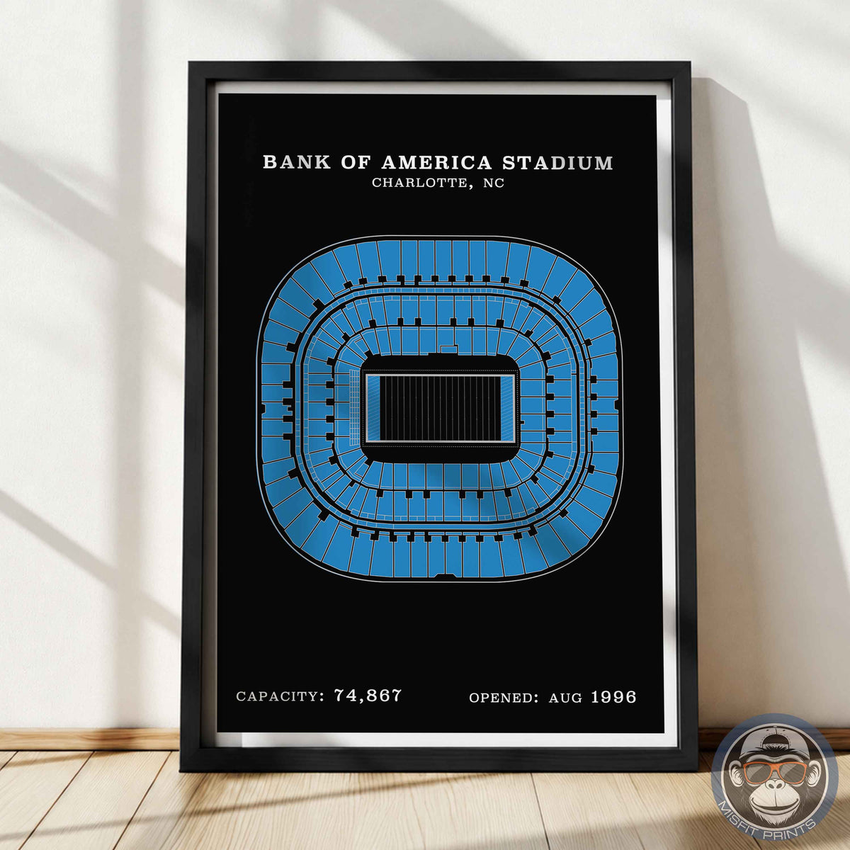 Bank of America Stadium - Border Print