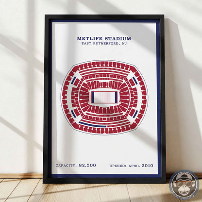 MetLife Stadium - Border Print