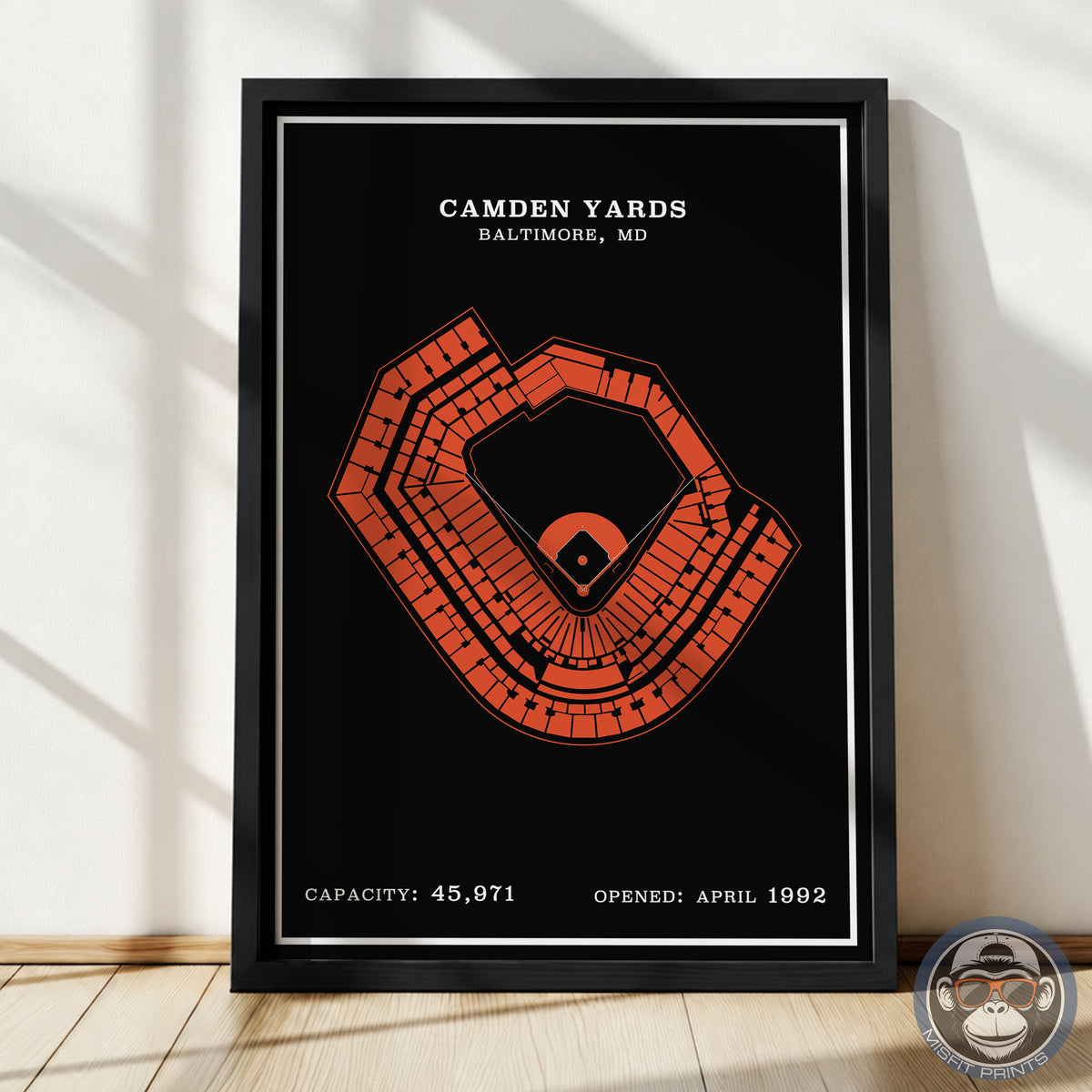 Camden Yards Stadium | Modern Border Print