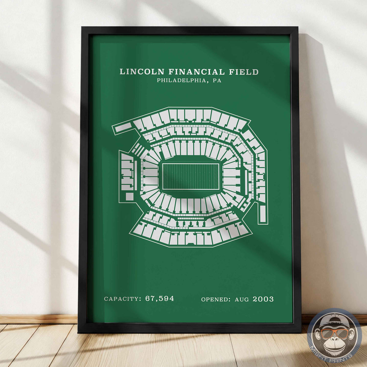 Lincoln Field Stadium - No Border Print