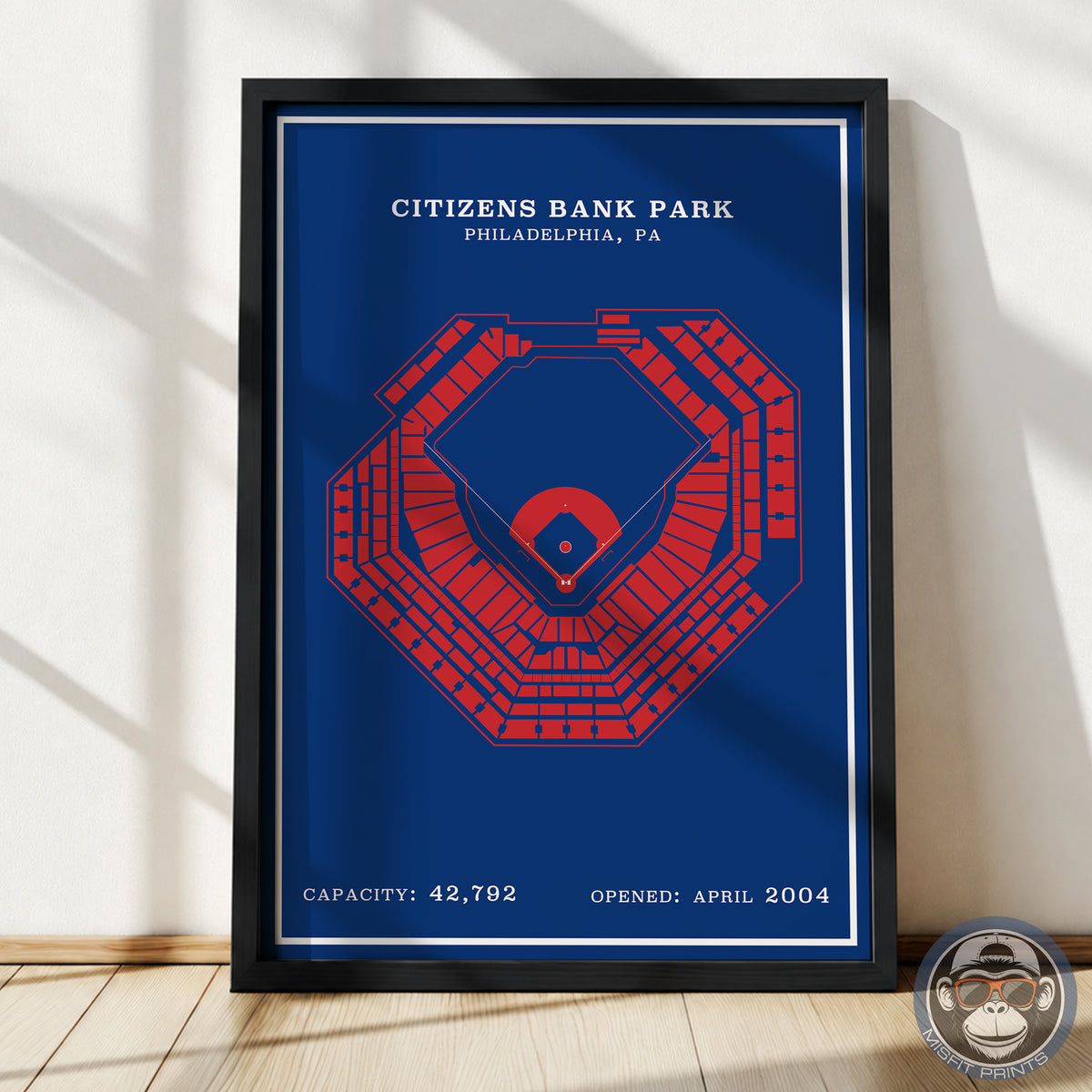 Citizens Bank Stadium | Modern Border Print