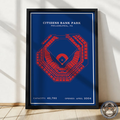 Citizens Bank Stadium | Modern Border Print
