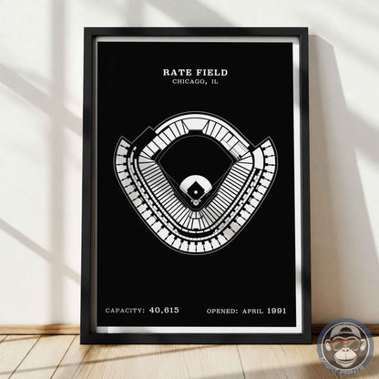 Rate Field Stadium | Border Print