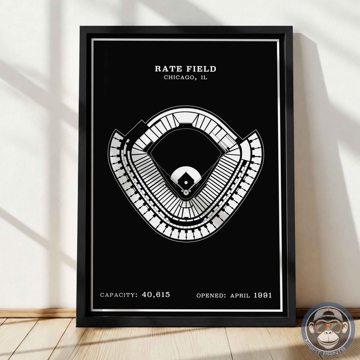 Rate Field Stadium | Modern Border Print