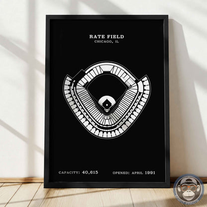 Rate Field Stadium | No Border Print