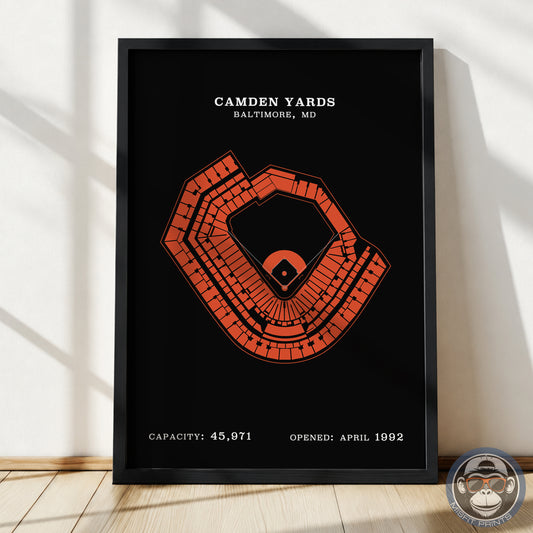 Camden Yards Stadium | No Border Print