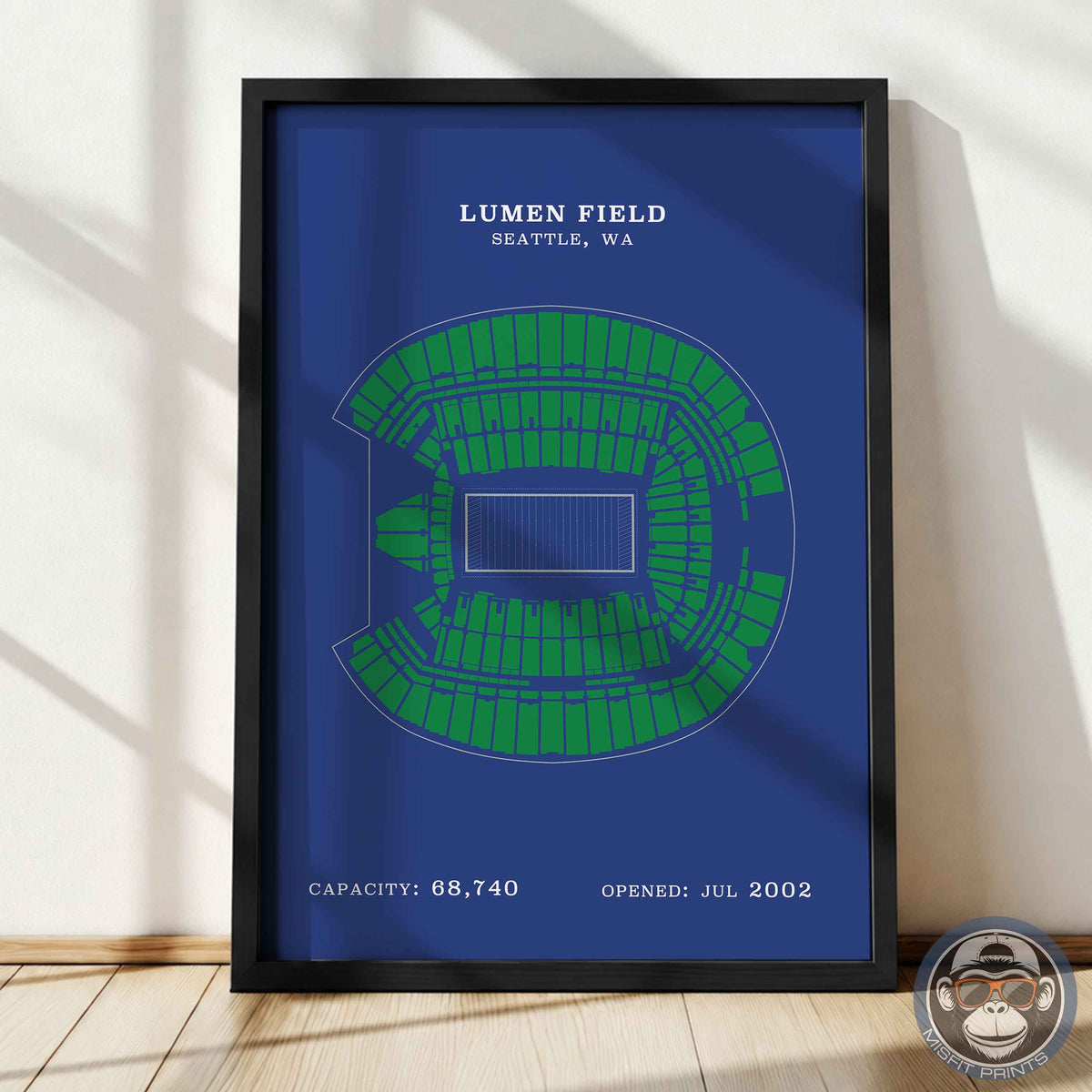 Lumen Field Stadium - No Border Print