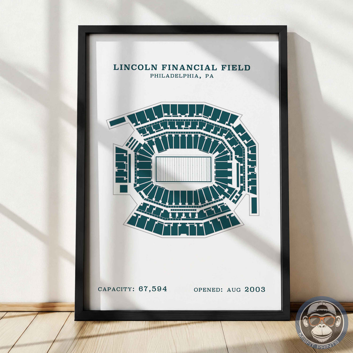 Lincoln Field Stadium - No Border Print