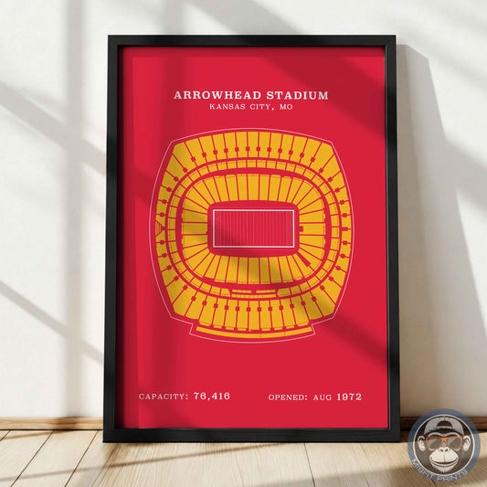 Arrowhead Stadium - No Border Print
