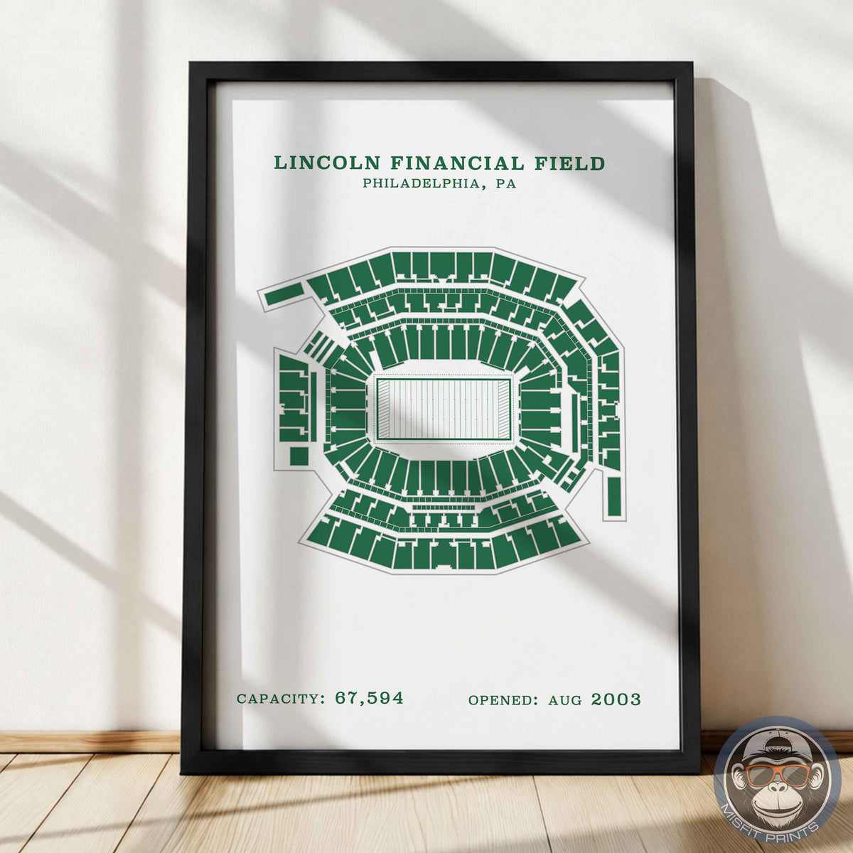 Lincoln Field Stadium - No Border Print