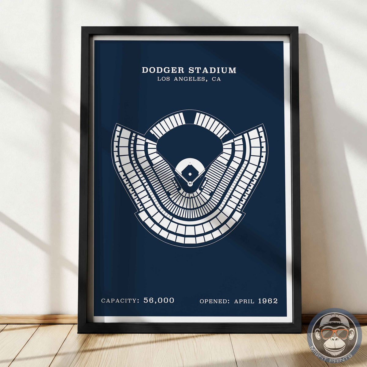 Dodgers Stadium | Border Print