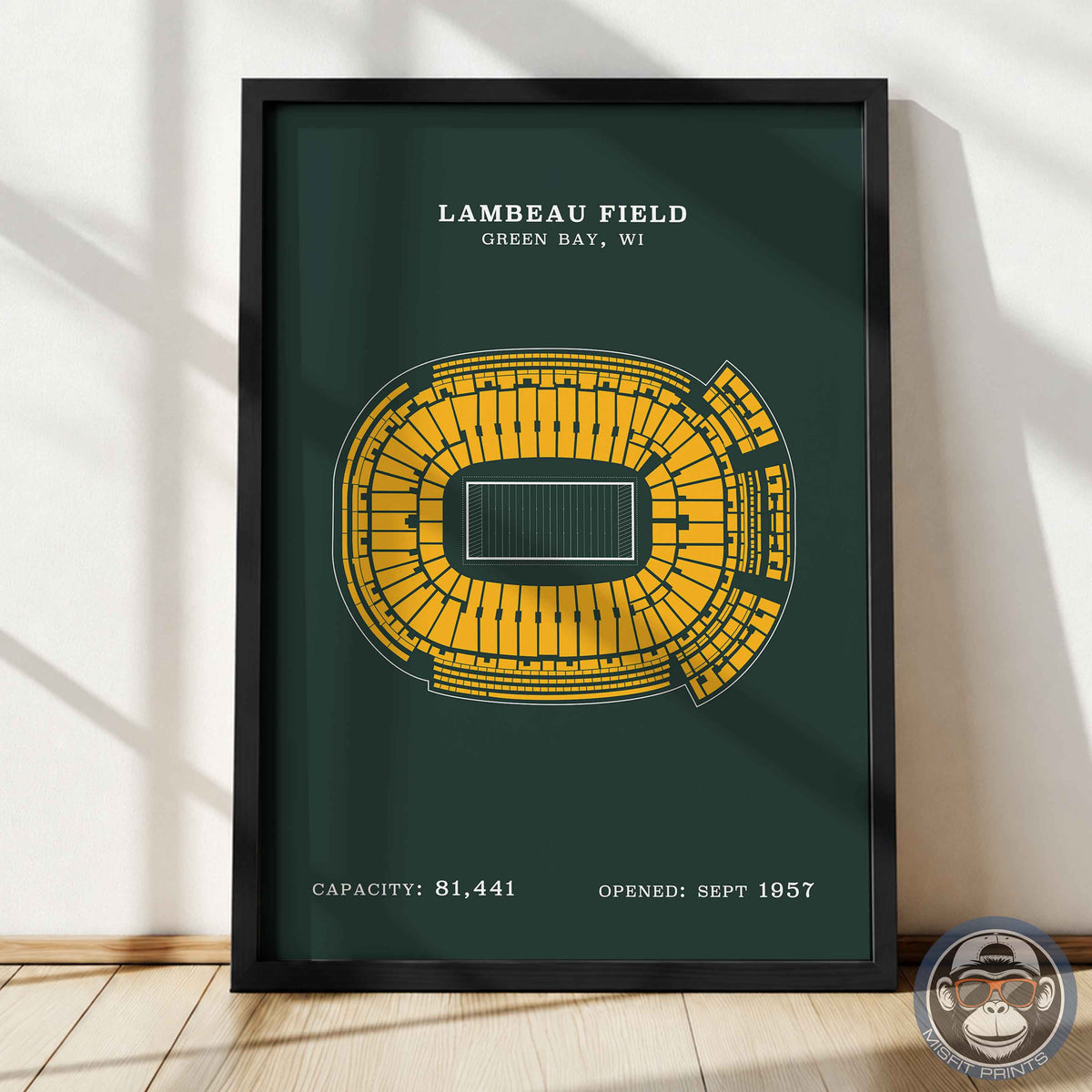 Lambeau Field Stadium - No Border Print