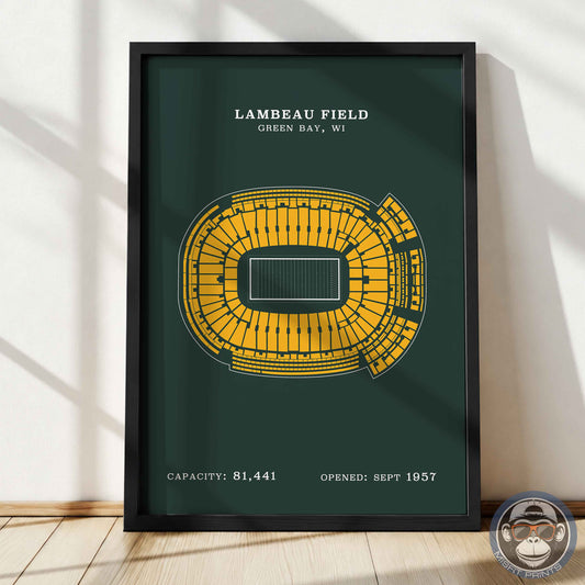 Lambeau Field Stadium - No Border Print