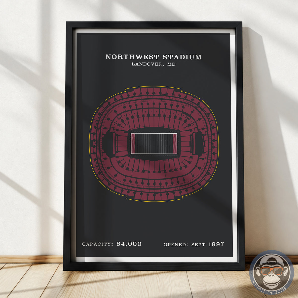 Northwest Stadium - Border Print