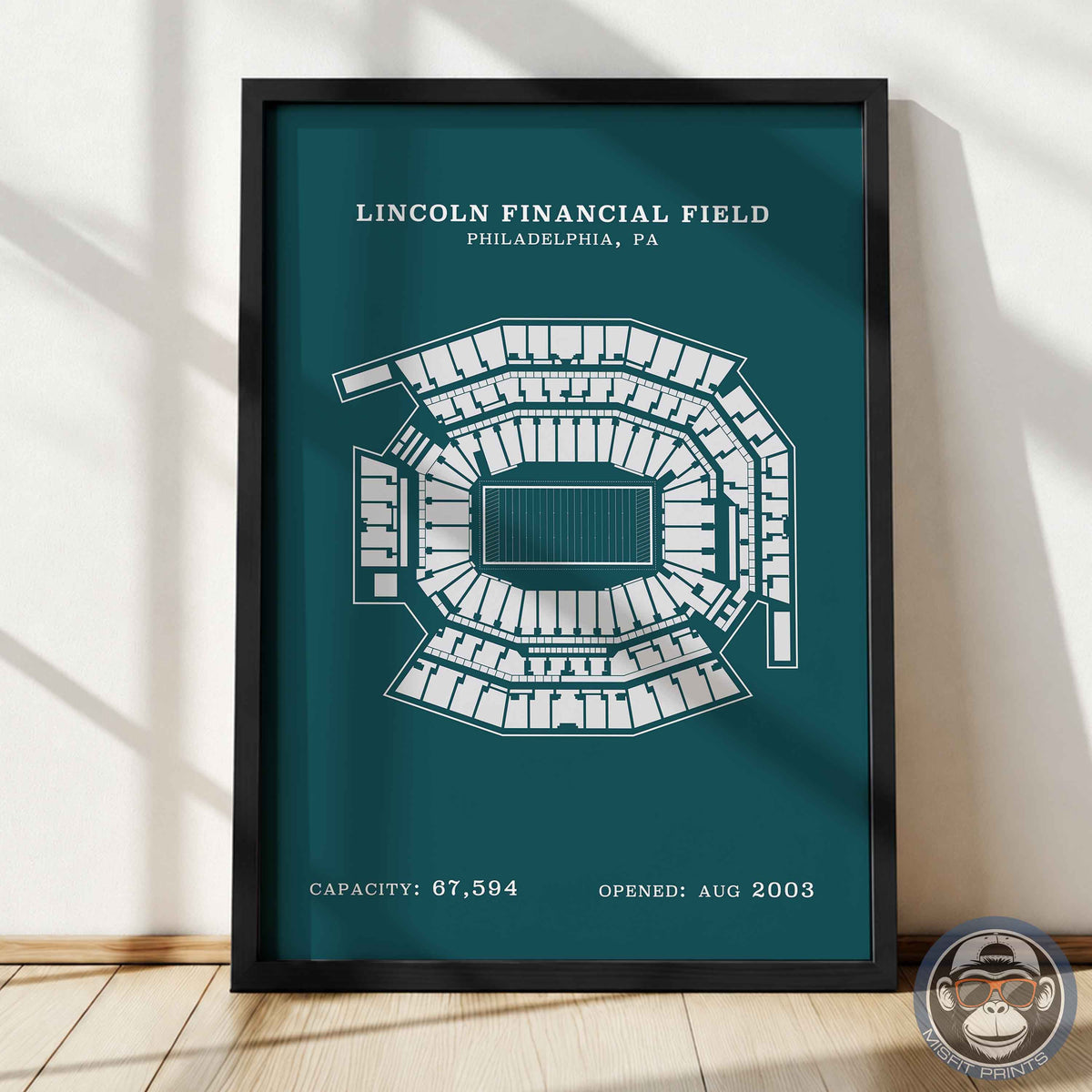 Lincoln Field Stadium - No Border Print