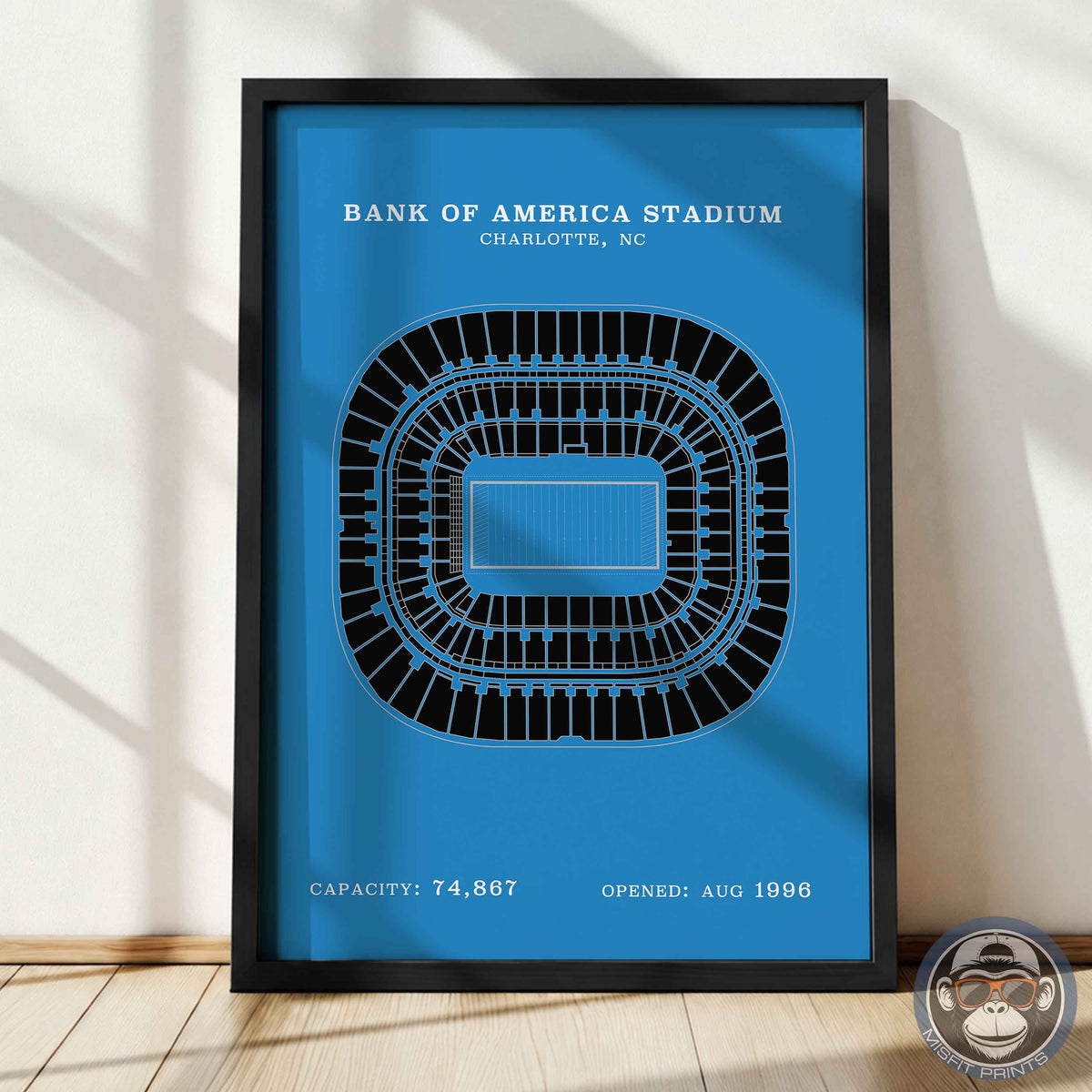 Bank of America Stadium - No Border Print