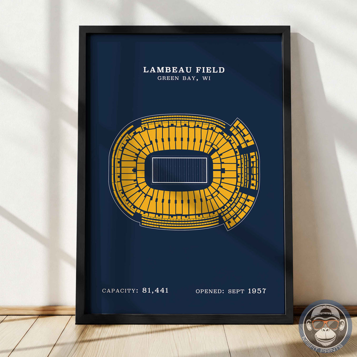 Lambeau Field Stadium - No Border Print