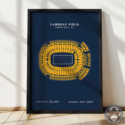 Lambeau Field Stadium - No Border Print