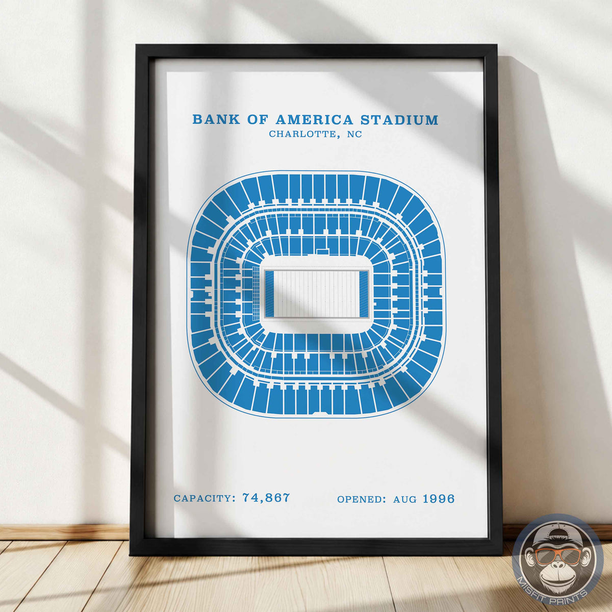 Bank of America Stadium - No Border Print