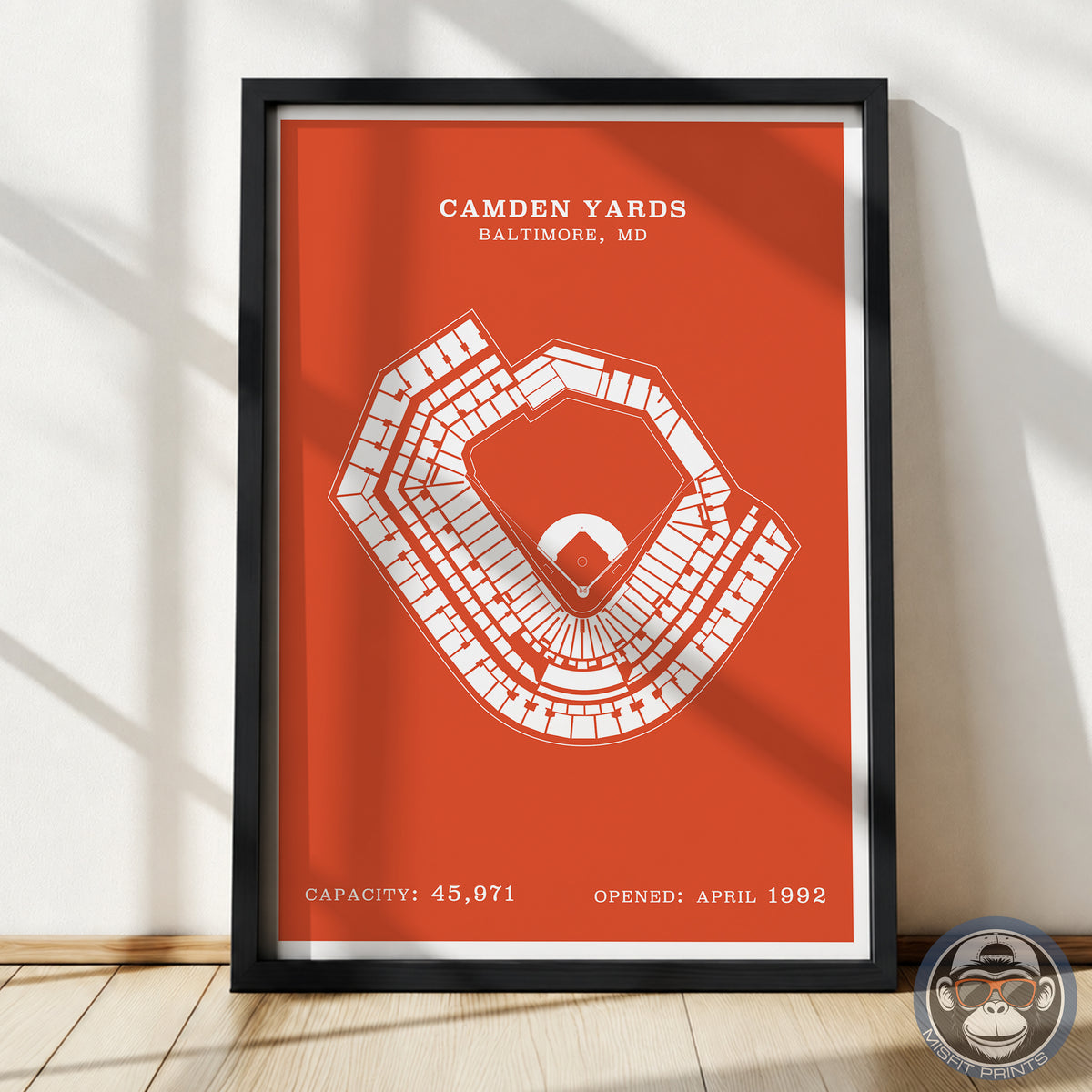 Camden Yards Stadium | Border Print
