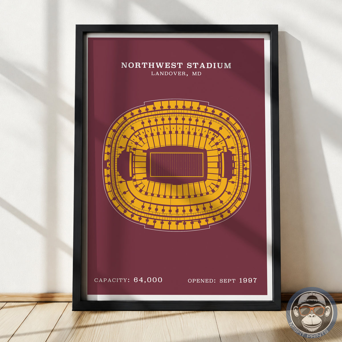 Northwest Stadium - Border Print