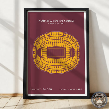 Northwest Stadium - Border Print