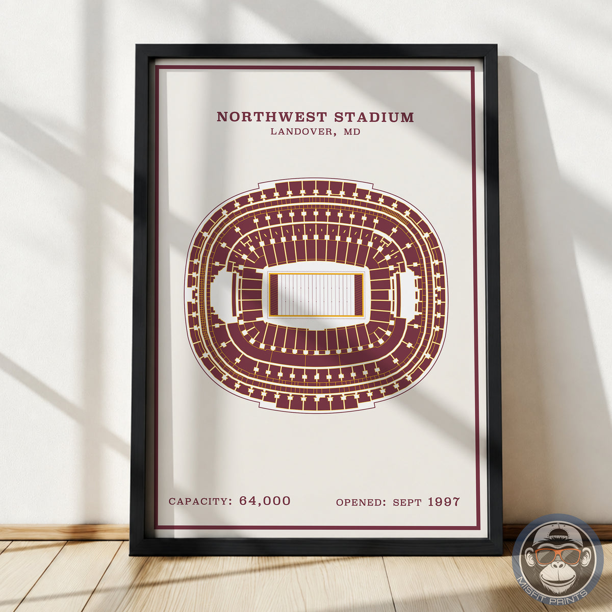 Northwest Stadium - Modern Border Print