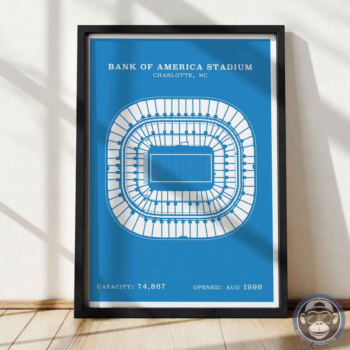 Bank of America Stadium - Border Print