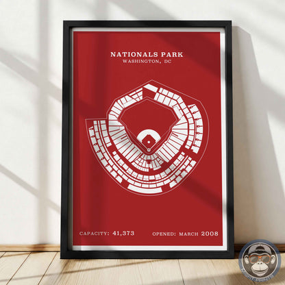 Nationals Stadium | Border Print