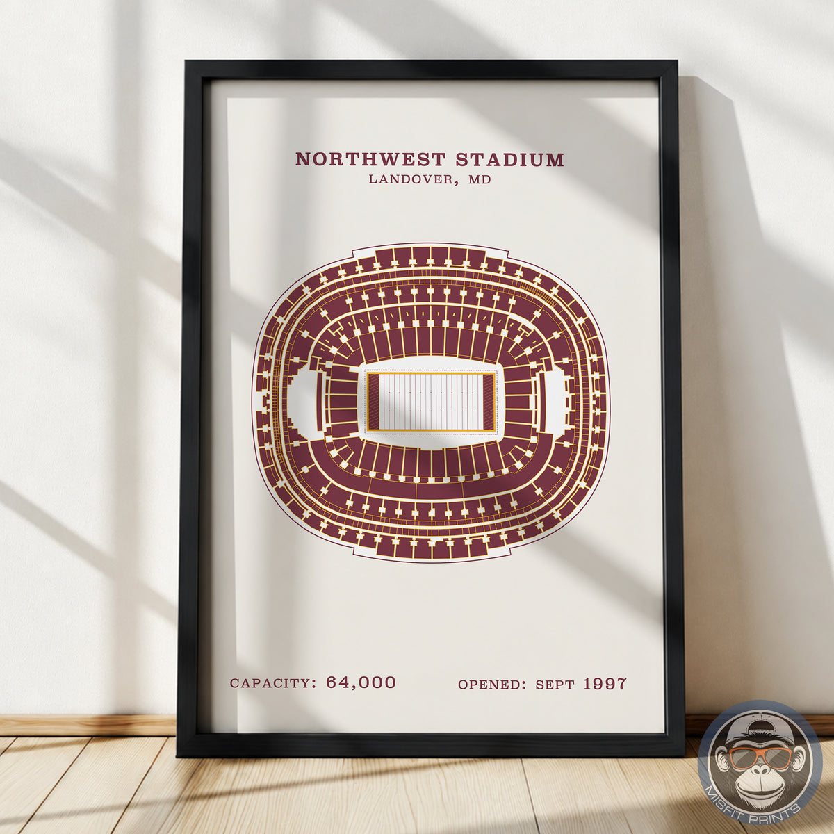 Northwest Stadium - No Border Print