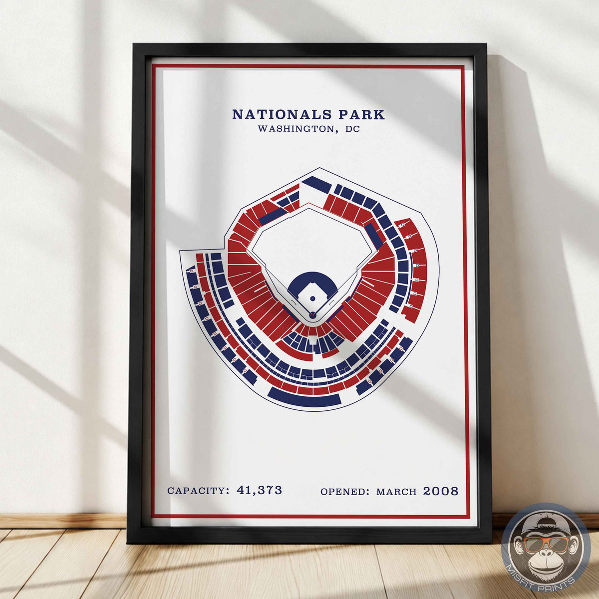 Nationals Stadium | Modern Border Print