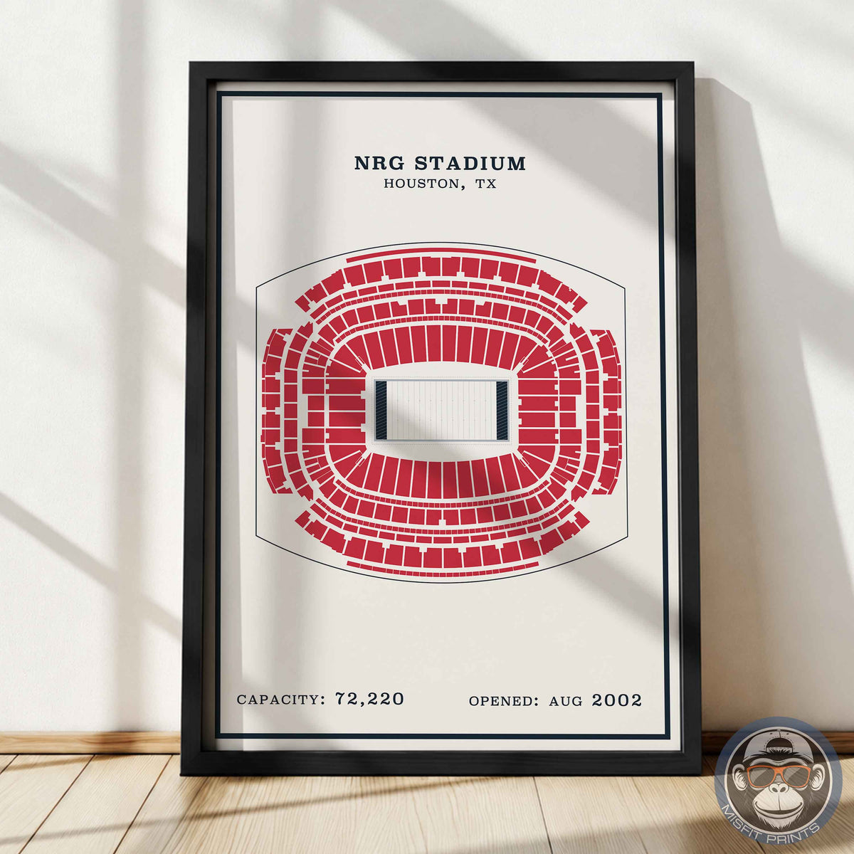 NRG Stadium - Modern Border Print