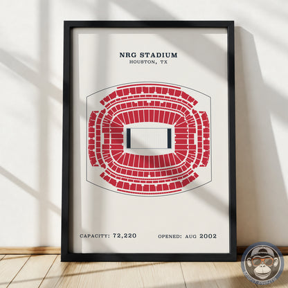 NRG Stadium - No Border Print
