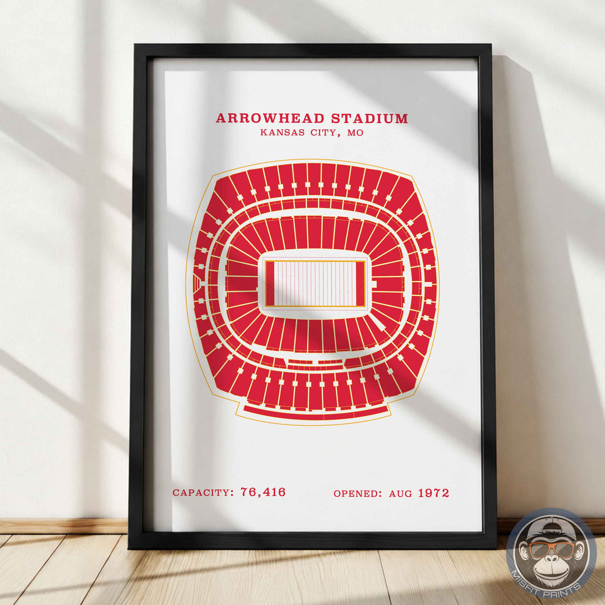 Arrowhead Stadium - Border Print