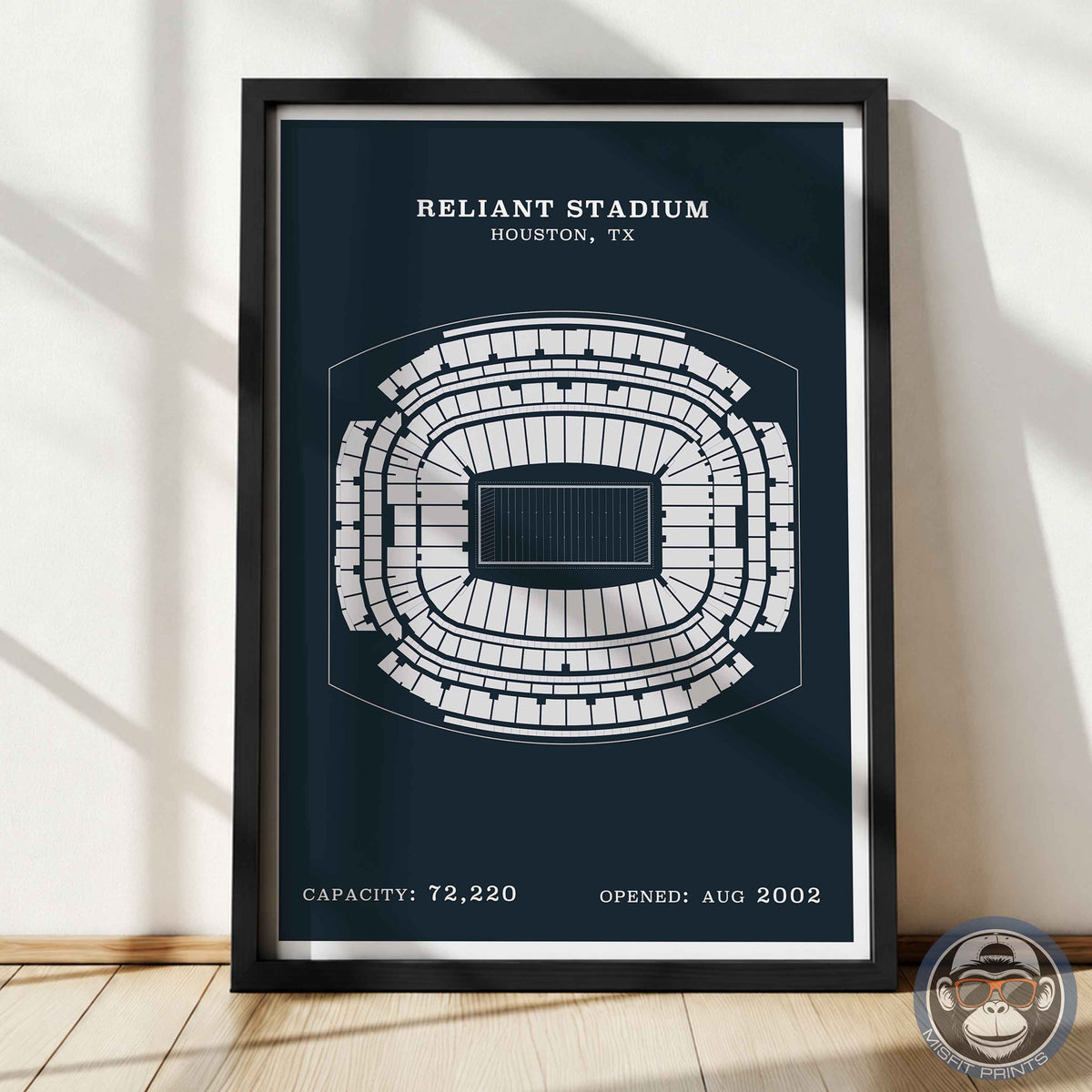 Reliant Stadium - Border Print