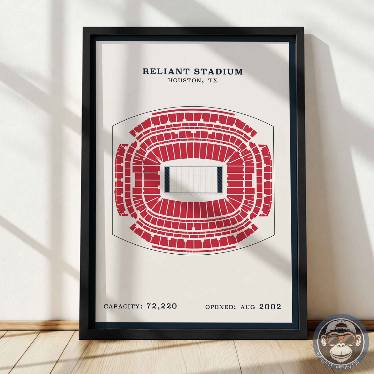 Reliant Stadium - Border Print