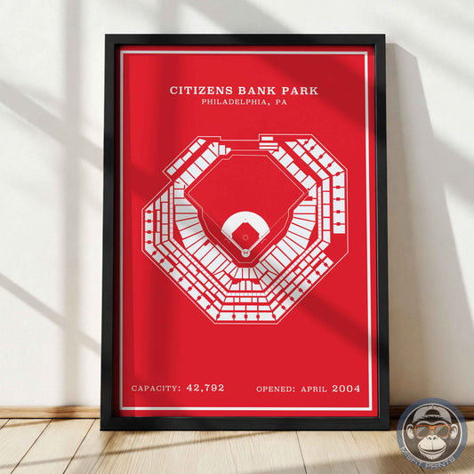 Citizens Bank Stadium | Modern Border Print