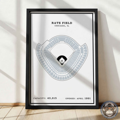 Rate Field Stadium | Modern Border Print