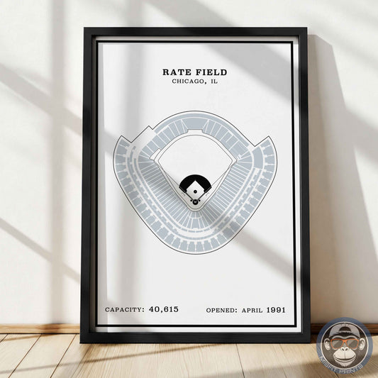 Rate Field Stadium | Modern Border Print