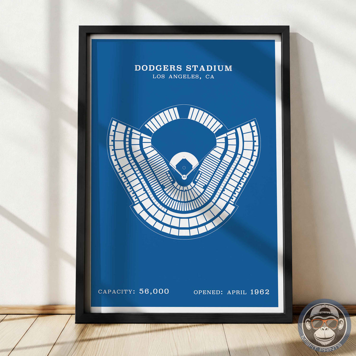 Dodgers Stadium | Border Print