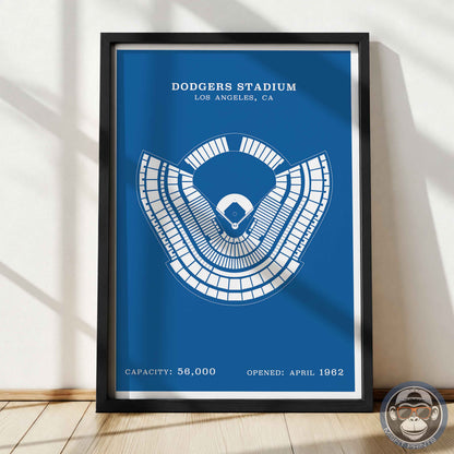 Dodgers Stadium | Border Print