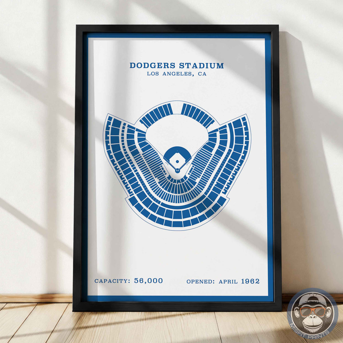 Dodgers Stadium | Border Print