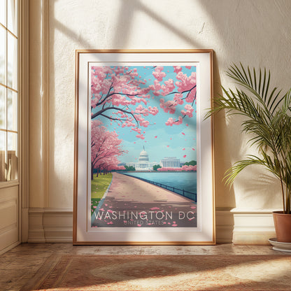 Washington DC Cherry Blossom Wall Art