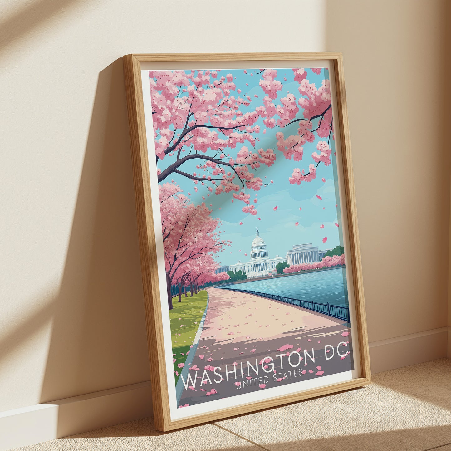 Washington DC Cherry Blossom Wall Art